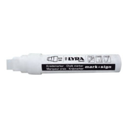 LYRA mark+ sign - Marcatore - bianco - liquid chalk - 12 mm (pacchetto di 6)