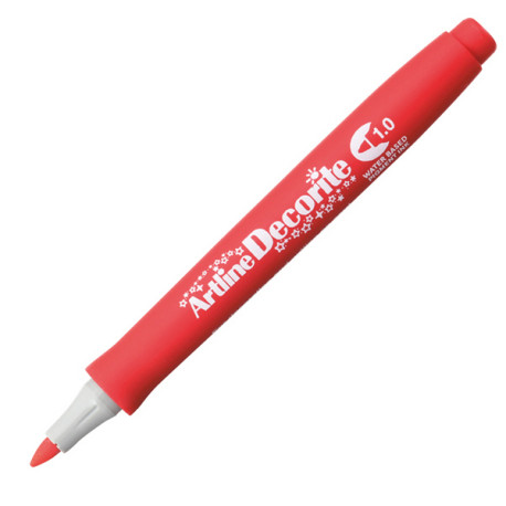 Marcatore Decorite - punta tonda - 1.0 mm - rosso - Artline