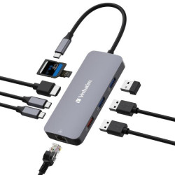 Verbatim USB C Pro MULTIPORT HUB 9 IN 1 HDMI 4K