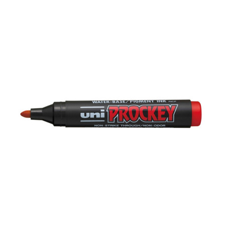 Marcatore Uni Prockey M122  - punta conica da 1,20-1,80mm - rosso  - Uni Mitsubishi