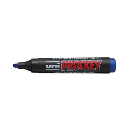 Marcatore Uni Prockey M126 - punta a scalpello da 1,00-5,70mm - blu - Uni Mitsubishi