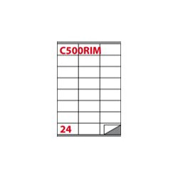 Markin - Carta - autoadesivo rimovibile - bianco - 70 x 36 mm - 70 g/m² - 2400 etichette (100 foglio(i) x 24) etichette