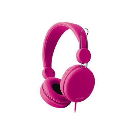 Maxell Spectrum HP - Cuffie con microfono - dimensione completa - cablato - jack 3,5 mm - rosa