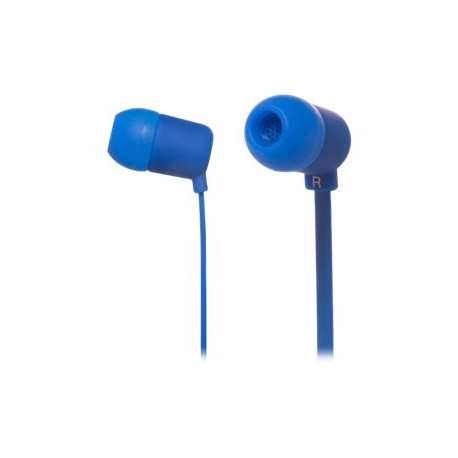 Meliconi MySound Speak FLUO - Auricolari con microfono - in-ear - cablato - jack 3,5 mm - blu