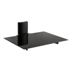 Meliconi SLIMSTYLE AV SHELF PLUS - Kit montaggio (ripiano) - per componenti audio/video - plastica, metallo, vetro - nero - ins