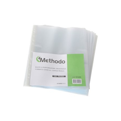 Methodo Medium - Busta trasparente - per 220 x 300 mm - neutro (pacchetto di 50)