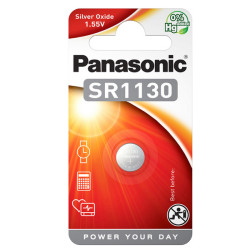 Micropila SR1130 - 1,55V - a pastiglia - ossido argento - Panasonic - blister 1 pezzo