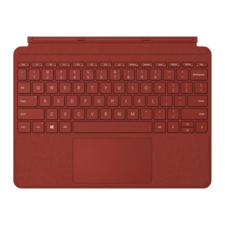 Microsoft Surface Go Type Cover - Tastiera - con trackpad, accelerometro - retroilluminato - italiana - rosso papavero - commer