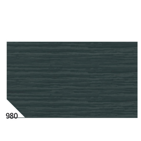 Carta crespa - 50 x 250 cm - 48 gr/m² - nero 980 - Rex Sadoch - conf. 10 rotoli