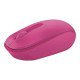 Microsoft Wireless Mobile Mouse 1850 - Mouse - per destrorsi e per sinistrorsi - ottica - 3 pulsanti - senza fili - 2.4 GHz - r