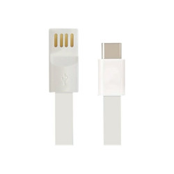 Microtech - Cavo USB - USB (M) a Micro-USB Tipo B (M) - 1 m - piatto - bianco