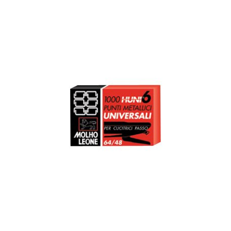 Molho Leone Universali Huni 6 - Punti metallici - 64/48 - pacco da 1000