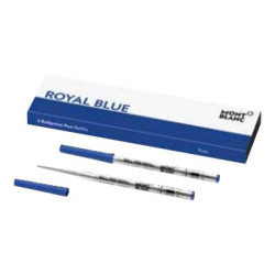 Montblanc - Refill - blu reale - fine (pacchetto di 2)