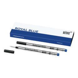 Montblanc - Refill - blu reale - medio (pacchetto di 2) - per Montblanc MEISTERSTÜCK DIAMOND Hommage à W.A. Mozart Small