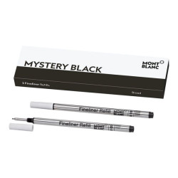 Montblanc - Refill - mystery black - larga (pacchetto di 2) - per Montblanc Meisterstück Le Petit Prince Classique