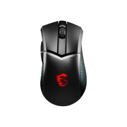 MSI Clutch GM51 - Mouse - per destrorsi - ottica - 6 pulsanti - senza fili, cablato - Bluetooth, 2.4 GHz - ricevitore wireless 