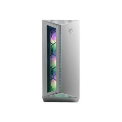 MSI MPG GUNGNIR 110R - Mid tower - ATX - pannello laterale finestrato (vetro temperato) - senza alimentazione (ATX) - bianco - 