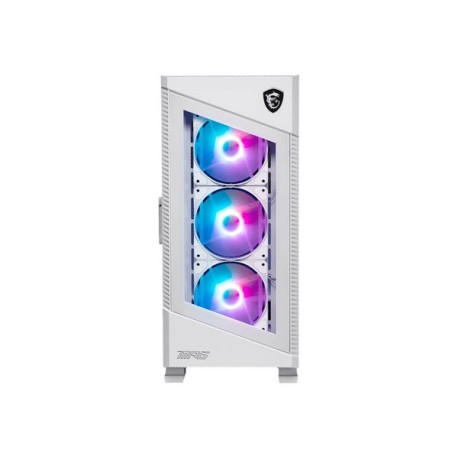 MSI MPG VELOX 100R - Mid tower - ATX - pannello laterale finestrato (vetro temperato) - senza alimentazione (ATX) - bianco - US