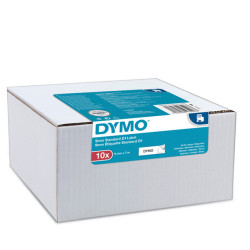 Nastri Dymo D1 - 9 mm x 7 mt - nero/bianco - Dymo - value pack 10 pezzi