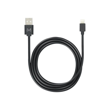 Mobilis - Cavo per ricarica / dati - USB maschio a Lightning maschio - 1 m - nero - per Apple iPad/iPhone/iPod (Lightning)