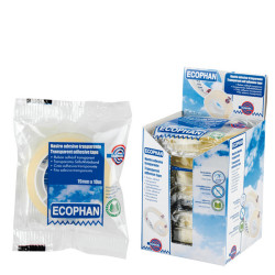 Nastro adesivo Ecophan - in caramella - 1,9 cm x 10 m - trasparente - Eurocel