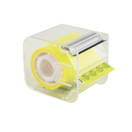 Nastro adesivo Memograph con dispenser - 5 cm x 10 m - giallo - Eurocel