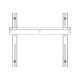 NEC WS32-52L - Kit montaggio (montaggio a muro) - per display LCD - dimensione schermo: 32"-65" - installabile a parete - per M