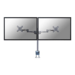 Neomounts FPMA-D935D - Kit montaggio - video full-motion - per 2 display LCD - argento - dimensione schermo: 10"-27" - installa