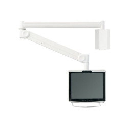 Neomounts FPMA-HAW100HC - Staffa - video full-motion - per display LCD - medico - bianco - dimensione schermo: 10"-30" - instal