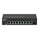 NETGEAR AV Line M4250-9G1F-PoE+ - Switch - L3 - gestito - 8 x 10/100/1000 (8 PoE+) + 1 x 10/100/1000 + 1 x Gigabit SFP - flusso