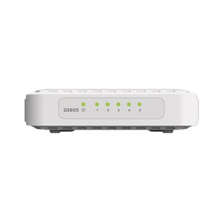 NETGEAR GS605v4 - Switch - unmanaged - 5 x 10/100/1000 - desktop