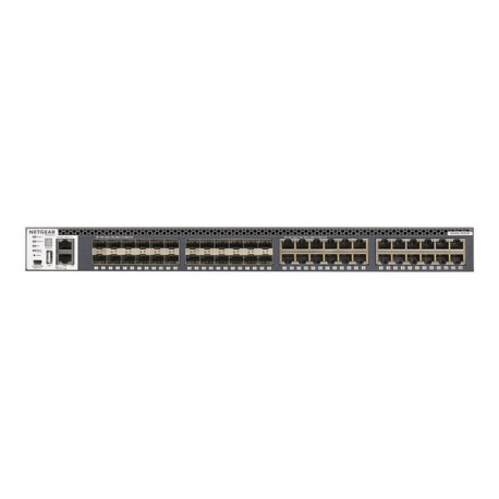 NETGEAR M4300-24X24F - Switch - L3 - gestito - 24 x 10/100/1000/10000 + 24 x 10 Gigabit SFP+ - flusso d'aria da anteriore a pos