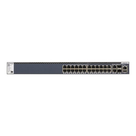 NETGEAR M4300-28G - Switch - L3 - gestito - 2 x 10/100/1000/10000 + 2 x 10 Gigabit SFP+ + 24 x 10/100/1000 - flusso d'aria da a