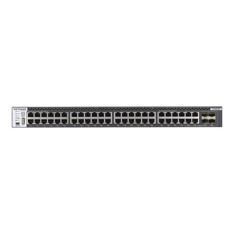 NETGEAR M4300-48X - Switch - L3 - gestito - 48 x 10 Gigabit Ethernet + 4 x SFP+ a 10 Gigabit condiviso - flusso d'aria da anter