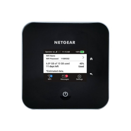 NETGEAR Nighthawk M2 Mobile Router - Hotspot mobile - 4G LTE Advanced - 1 Gbps - GigE, Wi-Fi 5