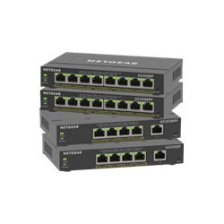 NETGEAR Plus GS305EP - Switch - intelligente - 5 x 10/100/1000 (4 PoE+) - desktop, montaggio a parete - PoE+ (63 W)