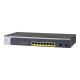 NETGEAR Smart GS510TPP - Switch - L3 Lite - intelligente - 8 x 10/100/1000 (PoE+) + 2 x SFP - desktop, montabile su rack - PoE+