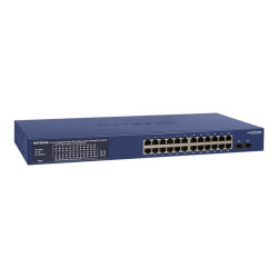 NETGEAR Smart GS724TPP - Switch - L3 Lite - intelligente - 24 x 10/100/1000 (PoE+) + 2 x 1000Base-X SFP (uplink) - montabile su