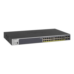 NETGEAR Smart GS728TP - V2 - switch - L3 - intelligente - 24 x 10/100/1000 (PoE+) + 4 x Gigabit SFP - montabile su rack - PoE+ 