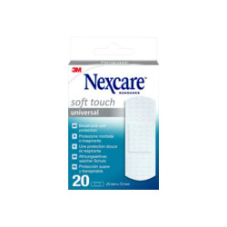 Nexcare Universal Soft Touch - Fasciatura - 2.5 x 7.2 cm (pacchetto di 20)