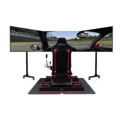 Next Level Racing Free Standing Triple Monitor Stand - Kit montaggio (supporto da pavimento) - per 3 pannelli LCD / plasma - di