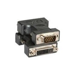 Nilox - Adattatore dello schermo - HD-15 (VGA) (M) a DVI-I (F) - nero