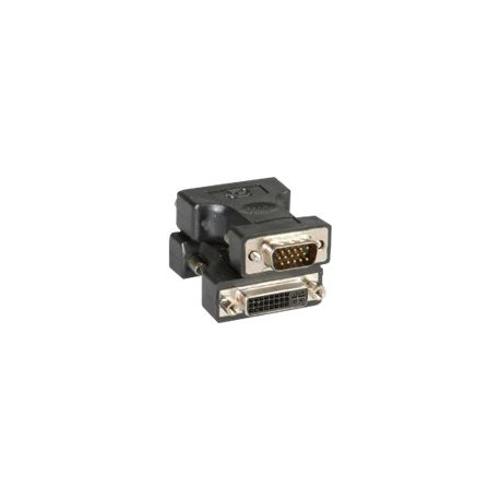 Nilox - Adattatore dello schermo - HD-15 (VGA) (M) a DVI-I (F) - nero