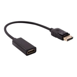 Nilox - Adattatore video - DisplayPort maschio a HDMI femmina - nero