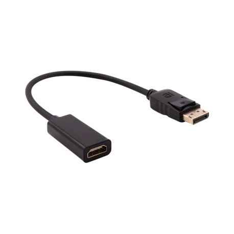 Nilox - Adattatore video - DisplayPort maschio a HDMI femmina - nero