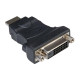 Nilox - Adattatore video - DVI-D femmina a HDMI maschio - nero