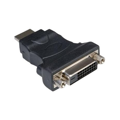 Nilox - Adattatore video - DVI-D femmina a HDMI maschio - nero