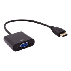 Nilox - Adattatore video - HDMI maschio a HD-15 (VGA) femmina - nero