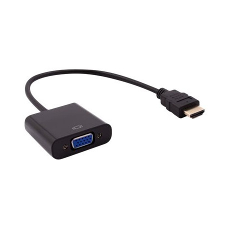 Nilox - Adattatore video - HDMI maschio a HD-15 (VGA) femmina - nero