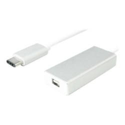 Nilox - Adattatore video - USB-C (M) a Mini DisplayPort (F) - USB 3.1 - 10 cm - bianco